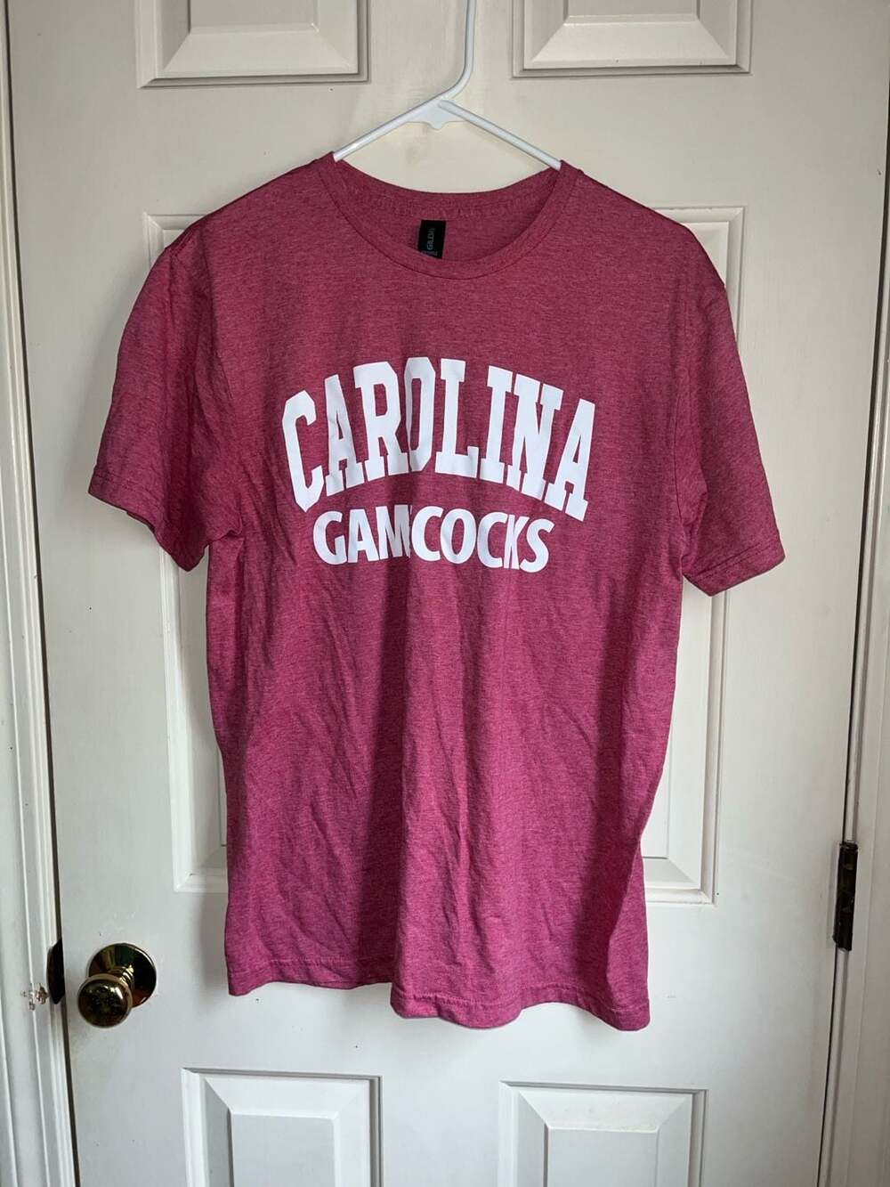 Gildan University of South Carolina Gamecocks Heather Maroon Graphic T-Shirt